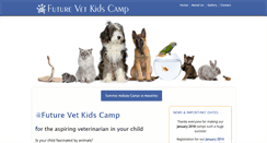 Desktop Screenshot of futurevetkidscamp.com