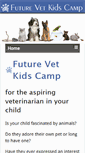 Mobile Screenshot of futurevetkidscamp.com